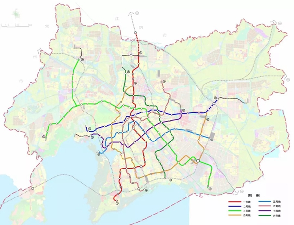 无锡将构建8线1支线地铁线网规模约297公里