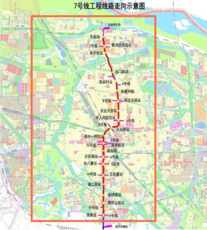 郑州地铁3号线二期6781012号线一期6条线路首次环评公示