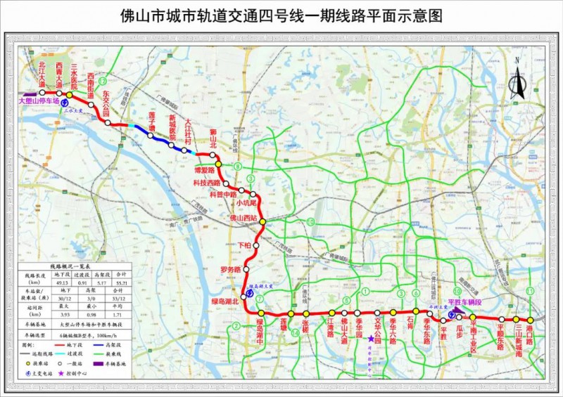 佛山地铁4号线一期工可获广东省发改委批复